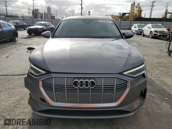 2019 Audi e-tron Prestige with VIN WA1VABGE6KB013000, listed as a Copart auction lot 46866995 with 54,469 mi miles and Salvage Title. Bid and sale history available at carsss.com. Image 5.