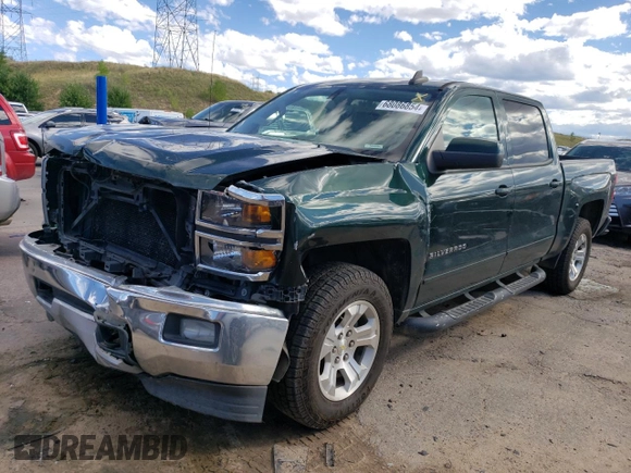 2015 Chevrolet Silverado 1500 LT with VIN 3GCUKREC5FG220516, listed as a Copart auction lot 68086854 with 186,924 mi miles and Salvage Title. Bid and sale history available at DreamBid. Image 1.