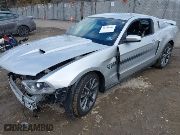 2011 Ford Mustang GT with VIN 1ZVBP8CF2B5132540, listed as a IAAI auction lot 41419804 with 191,934 mi miles. Bid and sale history available at carsss.com. Image 2.