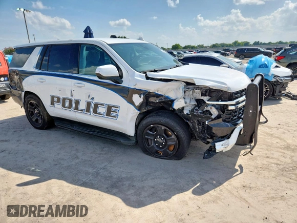 2021 Chevrolet Tahoe Commercial with VIN 1GNSCLED4MR478251, listed as a Copart auction lot 65281205 with Not provided miles and Salvage title. Bid and sale history available at DreamBid. Image 4.
