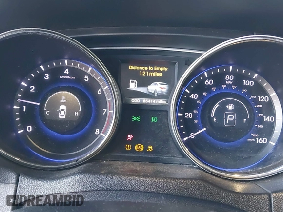 2014 Hyundai Sonata SE with VIN 5NPEC4AC2EH938525, listed as a IAAI auction lot 41117231 with 85,414 mi miles and . Bid and sale history available at DreamBid. Image 7.