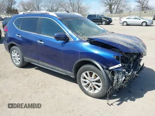 2017 Nissan Rogue S with VIN 5N1AT2MM8HC860870, listed as a IAAI auction lot 41908820 with 1 mi miles. Bid and sale history available at carsss.com. Image 1.