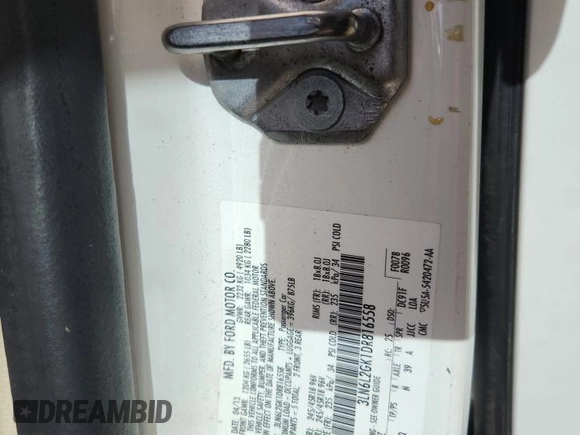 2013 Lincoln MKZ z VIN 3LN6L2GK1DR816558, wystawiony jako Copart lot #60424415 z przebiegiem 95 593 mil mil oraz Szkoda całkowita • Salvage title. Historia ofert i sprzedaży dostępna na DreamBid. Obrazek 12.