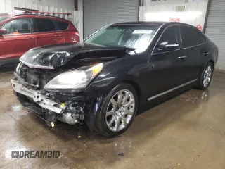 2012 Hyundai Equus Signature with VIN KMHGH4JH5CU051697, listed as a Copart auction lot 80761774 with 62,830 mi miles and Salvage Title. Bid and sale history available at DreamBid. Image 1.
