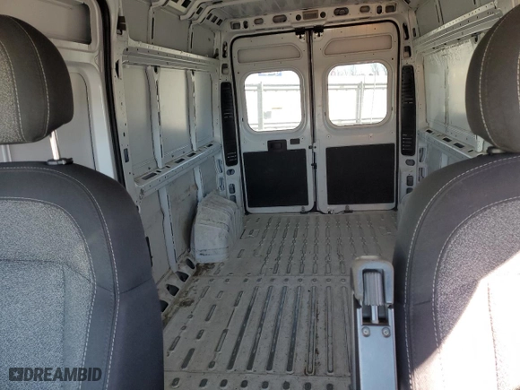 2023 Ram ProMaster Cargo Van with VIN 3C6LRVDG0PE596274, listed as a Copart auction lot 47489025 with 37,503 mi miles and Clean Title. Bid and sale history available at carsss.com. Image 10.