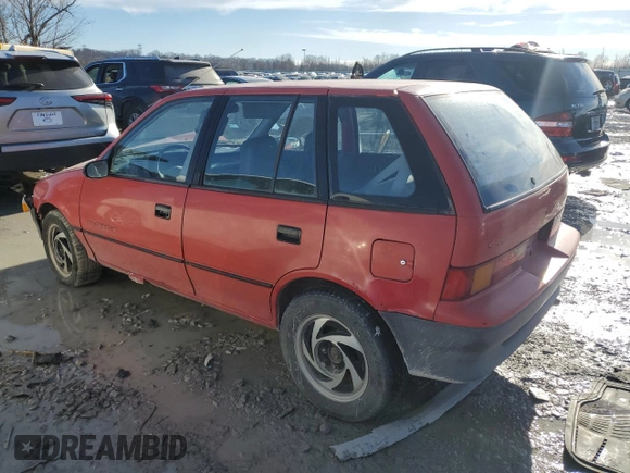 1990 Geo Metro z VIN JG1MR6467LK755382, wystawiony jako Copart lot #43056205 z przebiegiem 40 488 mil mil oraz Szkody całkowita. Historia ofert i sprzedaży dostępna na DreamBid. Obrazek 2.