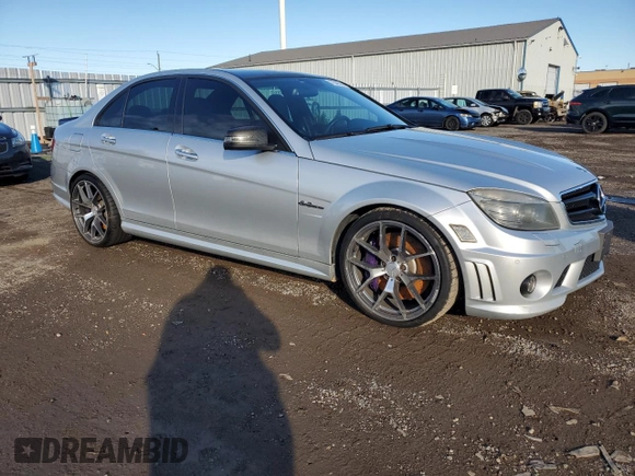 2009 Mercedes-Benz C 63 AMG with VIN WDDGF77X09F344369, listed as a Copart auction lot 71540514 with 221,938 mi miles and Non Repairable. Bid and sale history available at DreamBid. Image 4.