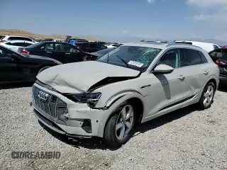 2019 Audi e-tron Premium Plus with VIN WA1LAAGE2KB024948, listed as a Copart auction lot 60459195 with 57,391 mi miles and Salvage title. Bid and sale history available at DreamBid. Image 14.