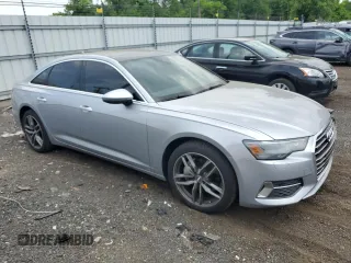 2019 Audi A6 Premium with VIN WAUD8AF24KN129211, listed as a Copart auction lot 59835875 with 56,105 mi miles and Salvage title. Bid and sale history available at DreamBid. Image 4.