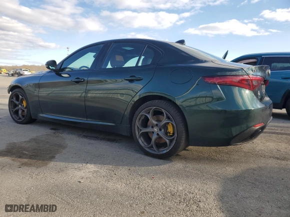 2021 Alfa Romeo Giulia Ti with VIN ZARFANBN7M7645731, listed as a Copart auction lot 87055044 with 122,395 mi miles and Salvage Title. Bid and sale history available at carsss.com. Image 2.