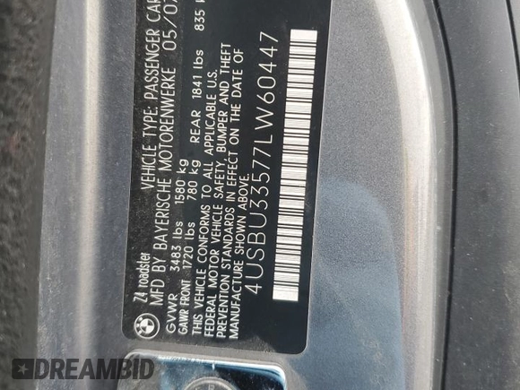 2007 BMW Z4 3.0i with VIN 4USBU33577LW60447, listed as a Copart auction lot 86652424 with 140,380 mi miles and Salvage Title. Bid and sale history available at carsss.com. Image 13.