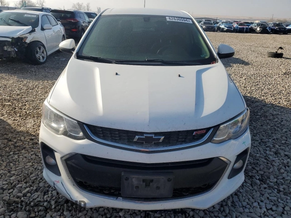 2019 Chevrolet Sonic LT with VIN 1G1JD6SB3K4114377, listed as a Copart auction lot 82630594 with 120,916 mi miles and Salvage title. Bid and sale history available at DreamBid. Image 5.