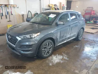 2019 Hyundai Tucson Ultimate with VIN KM8J3CAL0KU063161, listed as a IAAI auction lot 41606894 with 56,037 mi miles. Bid and sale history available at carsss.com. Image 2.