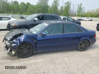 2001 Audi S4 z VIN WAURD68D31A140140, wystawiony jako Copart lot #58887165 z przebiegiem Nie podano mil oraz Szkoda całkowita • Salvage title. Historia ofert i sprzedaży dostępna na DreamBid. Obrazek 1.
