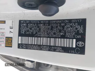 2017 Toyota Prius Plus with VIN JTDKARFP6H3038924, listed as a IAAI auction lot 42028326 with 116,012 mi miles and . Bid and sale history available at DreamBid. Image 9.