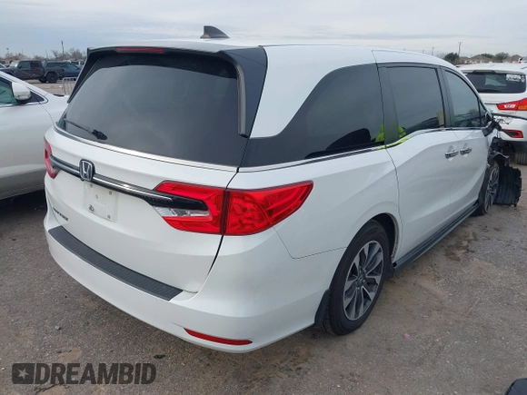 2022 Honda Odyssey EX-L with VIN 5FNRL6H7XNB047791, listed as a IAAI auction lot 41322565 with 174,498 mi miles and . Bid and sale history available at DreamBid. Image 4.