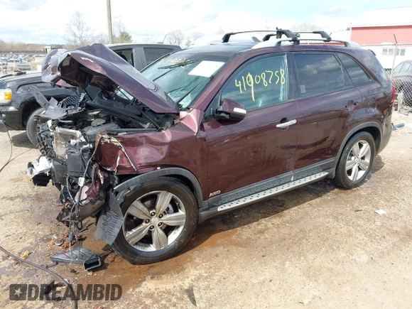 2012 Kia Sorento EX z VIN 5XYKUDA24CG203508, wystawiony jako IAAI lot #41908758 z przebiegiem Nie podano mil oraz . Historia ofert i sprzedaży dostępna na DreamBid. Obrazek 2.