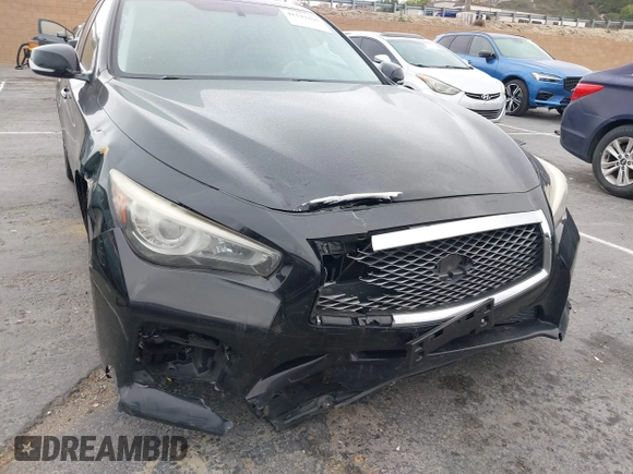 2014 Infiniti Q50 Hybrid Sport with VIN JN1AV7AP7EM691279, listed as a IAAI auction lot 41547805 with 127,325 mi miles and . Bid and sale history available at DreamBid. Image 6.