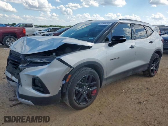 2020 Chevrolet Blazer LT with VIN 3GNKBCRS9LS654623, listed as a Copart auction lot 62659195 with 41,682 mi miles and Salvage title. Bid and sale history available at DreamBid. Image 1.
