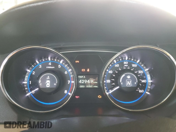 2011 Hyundai Sonata GLS with VIN 5NPEB4AC0BH051844, listed as a Copart auction lot 53667575 with 153,541 mi miles and Salvage Title. Bid and sale history available at DreamBid. Image 9.