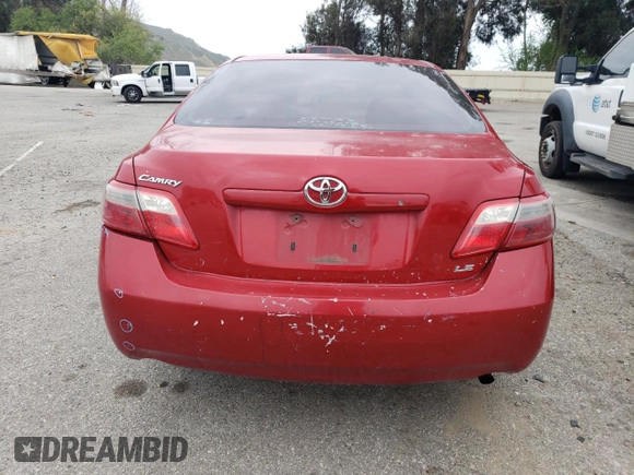 2008 Toyota Camry LE with VIN 4T4BE46K18R022928, listed as a Copart auction lot 53551745 with 176,480 mi miles and Salvage Title. Bid and sale history available at carsss.com. Image 6.