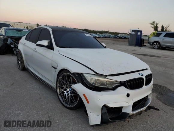 2015 BMW M3 with VIN WBS3C9C59FP805116, listed as a Copart auction lot 65659003 with 105,223 mi miles. Bid and sale history available at carsss.com. Image 4.