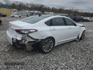 2015 Hyundai Genesis 3.8L with VIN KMHGN4JEXFU022957, listed as a Copart auction lot 49564814 with 117,387 mi miles. Bid and sale history available at carsss.com. Image 3.