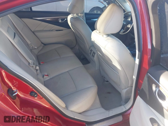 2014 Infiniti Q50 Premium with VIN JN1BV7AR1EM703805, listed as a IAAI auction lot 41657639 with 68,882 mi miles. Bid and sale history available at carsss.com. Image 8.