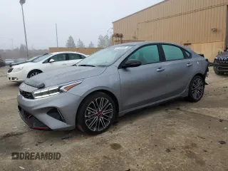 2024 Kia Forte GT with VIN 3KPF44AC2RE742631, listed as a Copart auction lot 43195005 with 17,096 mi miles and Salvage Title. Bid and sale history available at carsss.com. Image 1.