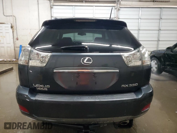 2005 Lexus RX 330 with VIN 2T2GA31U45C031498, listed as a Copart auction lot 60213005 with 142,339 mi miles and Salvage title. Bid and sale history available at DreamBid. Image 6.