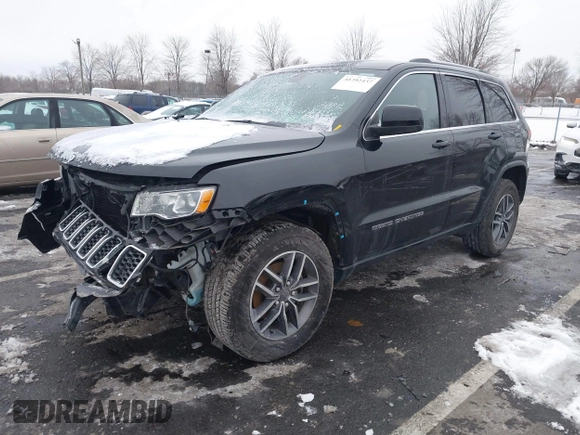 2019 Jeep Grand Cherokee Laredo E with VIN 1C4RJFAGXKC834233, listed as a IAAI auction lot 41392437 with 81,005 mi miles. Bid and sale history available at carsss.com. Image 19.