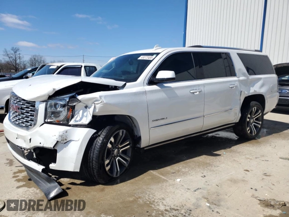 2020 GMC Yukon XL Denali with VIN 1GKS1HKJ8LR101852, listed as a Copart auction lot 49372485 with 54,055 mi miles and Salvage Title. Bid and sale history available at carsss.com. Image 1.