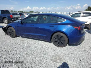 2025 Tesla Model 3 Long Range with VIN 5YJ3E1EA1SF887750, listed as a Copart auction lot 51348825 with 5,530 mi miles and Salvage Title. Bid and sale history available at DreamBid. Image 2.