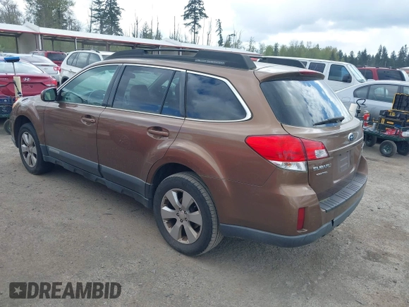 2011 Subaru Outback 2.5i Prem AWP with VIN 4S4BRBCC3B3341762, listed as a IAAI auction lot 42041196 with 203,059 mi miles. Bid and sale history available at carsss.com. Image 3.