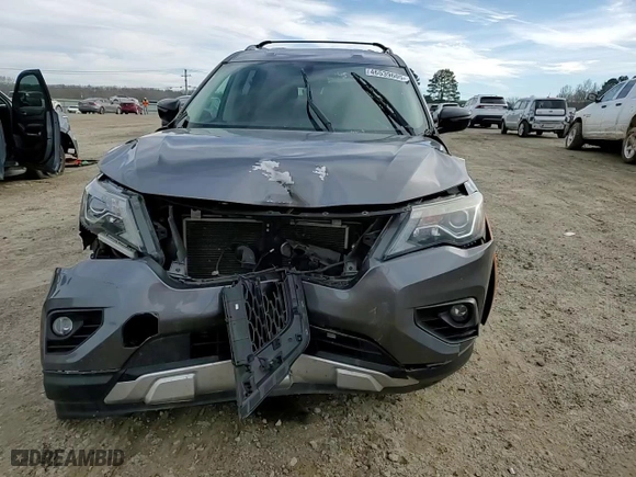 2019 Nissan Pathfinder SV with VIN 5N1DR2MM3KC616837, listed as a Copart auction lot 46539605 with 137,576 mi miles and Salvage Title. Bid and sale history available at carsss.com. Image 12.