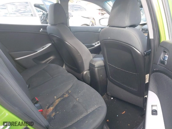 2012 Hyundai Accent SE with VIN KMHCU5AE2CU026701, listed as a IAAI auction lot 41303728 with 66,855 mi miles. Bid and sale history available at carsss.com. Image 8.