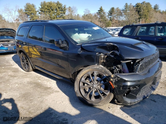 2023 Dodge Durango R/T Plus with VIN 1C4SDJCT4PC695603, listed as a Copart auction lot 41502155 with 17,432 mi miles and Salvage Title. Bid and sale history available at carsss.com. Image 4.