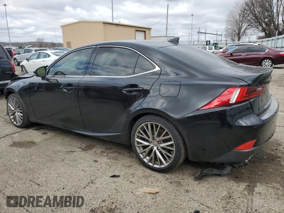 2015 Lexus IS 250 with VIN JTHCF1D2XF5027889, listed as a Copart auction lot 47122285 with 122,426 mi miles and Salvage Title. Bid and sale history available at DreamBid. Image 2.