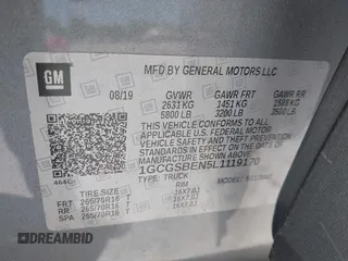 2020 Chevrolet Colorado 2WD Work Truck z VIN 1GCGSBEN5L1119170, wystawiony jako IAAI lot #41865912 z przebiegiem 99 896 mil mil oraz . Historia ofert i sprzedaży dostępna na DreamBid. Obrazek 9.
