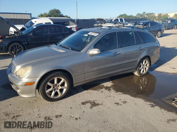2005 Mercedes-Benz C 240 with VIN WDBRH61J85F539608, listed as a Copart auction lot 66003865 with 119,616 mi miles and Clean title. Bid and sale history available at DreamBid. Image 1.