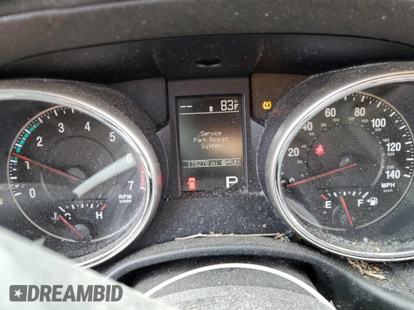 2013 Jeep Grand Cherokee Overland with VIN 1C4RJFCT0DC635172, listed as a Copart auction lot 53668605 with 178,278 mi miles and Non Repairable. Bid and sale history available at carsss.com. Image 9.