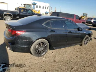2020 Acura TLX w/A-Spec Pkg with VIN 19UUB3F68LA802322, listed as a Copart auction lot 77610664 with 0 mi miles and Salvage Title. Bid and sale history available at carsss.com. Image 3.