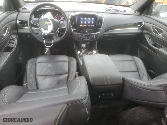 2023 Chevrolet Traverse LT Leather with VIN 1GNEVHKW3PJ325681, listed as a Copart auction lot 46568295 with 21,366 mi miles and Salvage Title. Bid and sale history available at carsss.com. Image 8.