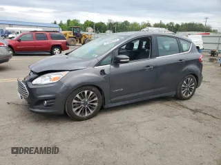 2017 Ford C-Max Energi Titanium with VIN 1FADP5FU8HL100609, listed as a Copart auction lot 53908524 with 91,171 mi miles. Bid and sale history available at carsss.com. Image 1.