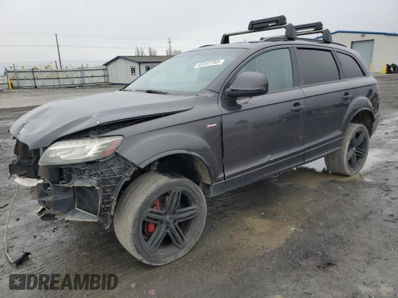 2013 Audi Q7 3.0T S line Prestige with VIN WA1DGAFEXDD005236, listed as a Copart auction lot 45141745 with 188,772 mi miles and Salvage Title. Bid and sale history available at carsss.com. Image 1.