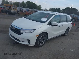 2022 Honda Odyssey EX-L with VIN 5FNRL6H77NB032262, listed as a IAAI auction lot 40772227 with 35,053 mi miles and . Bid and sale history available at DreamBid. Image 17.