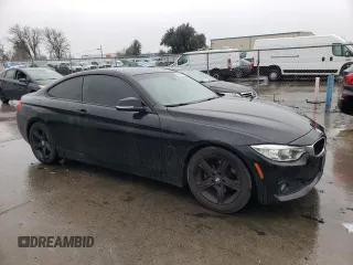 2015 BMW 4 Series 428i with VIN WBA3N7C55FK223126, listed as a Copart auction lot 43506625 with 111,540 mi miles and Salvage title. Bid and sale history available at DreamBid. Image 4.