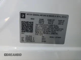 2020 GMC Terrain SLT с VIN 3GKALPEV2LL158375, выставлен на аукционе Copart как лот 61925215 с пробегом 37 397 миль миль и Списание • Salvage title. История ставок и продаж доступна на DreamBid. Изображение 13.