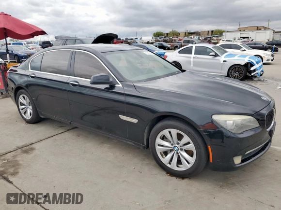 2012 BMW 7 Series 740Li with VIN WBAKB4C57CC575794, listed as a Copart auction lot 49347395 with 189,697 mi miles and Clean title. Bid and sale history available at DreamBid. Image 4.