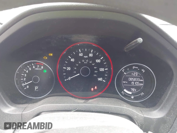 2017 Honda HR-V EX with VIN 3CZRU5H56HG702205, listed as a IAAI auction lot 41785535 with 85,833 mi miles. Bid and sale history available at carsss.com. Image 7.